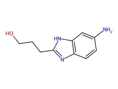 3-(6-amino-1H-benzimidazol-2-yl)-1-propanol structure