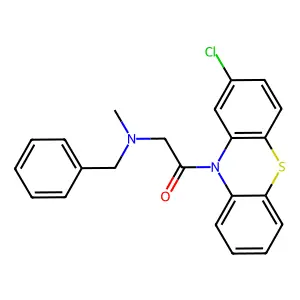 2-[Benzyl(methyl)amino]-1-(2-chlorophenothiazin-10-yl)ethanone structure