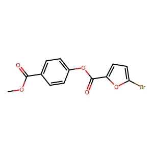 4-(Methoxycarbonyl)phenyl 5-bromo-2-furoate structure
