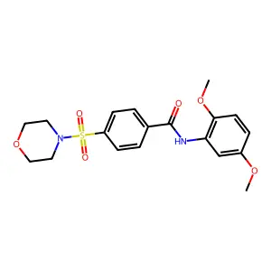 N-(2,5-Dimethoxy-phenyl)-4-(morpholine-4-sulfonyl)-benzamide structure