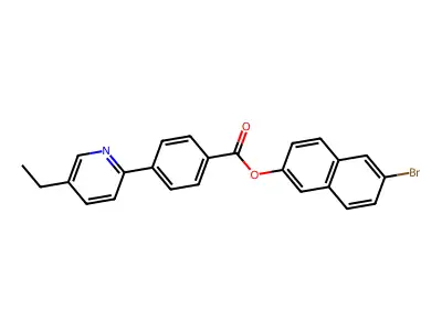 6-Bromonaphthalen-2-yl 4-(5-ethylpyridin-2-yl)benzoate structure