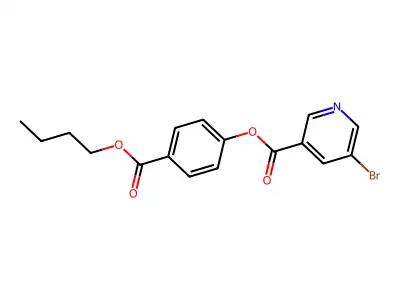 4-(Butoxycarbonyl)phenyl 5-bromonicotinate structure