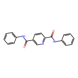 2-N,5-N-diphenylpyridine-2,5-dicarboxamide structure