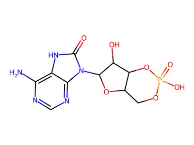 8-Hydroxy-cyclic AMP structure