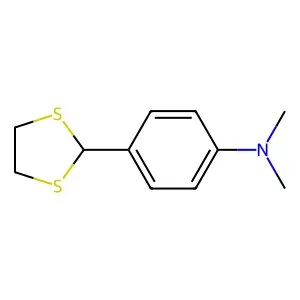 2-(4'-二甲氨基苯基)-1,3-二硫杂环戊烷 structure