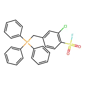 2-Chloro-4-((triphenylphosphoranyl)methyl)benzenesulfonyl fluoride structure