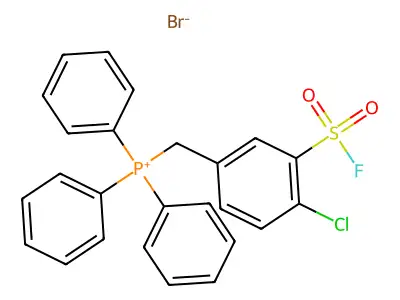 Phosphonium, [4-chloro-3-(fluorosulfonyl)benzyl]triphenyl- structure