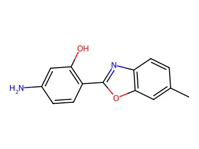 5-Amino-2-(6-methylbenzo[d]oxazol-2-yl)phenol structure