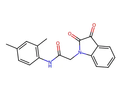 N-(2,4-dimethylphenyl)-2-(2,3-dioxo-2,3-dihydro-1H-indol-1-yl)acetamide structure
