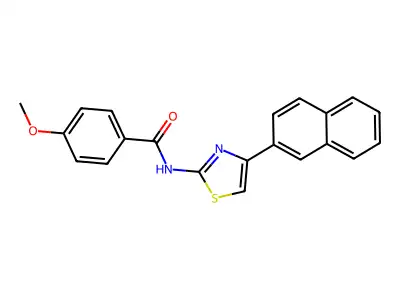 4-methoxy-N-(4-(naphthalen-2-yl)thiazol-2-yl)benzamide structure