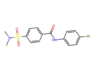 N-(4-bromophenyl)-4-(dimethylsulfamoyl)benzamide structure