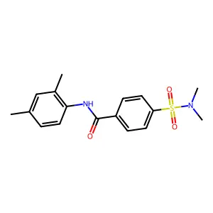 N-(2,4-dimethylphenyl)-4-(dimethylsulfamoyl)benzamide structure