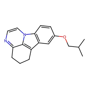 8-Isobutoxy-5,6-dihydro-4H-pyrazino[3,2,1-jk]carbazole structure