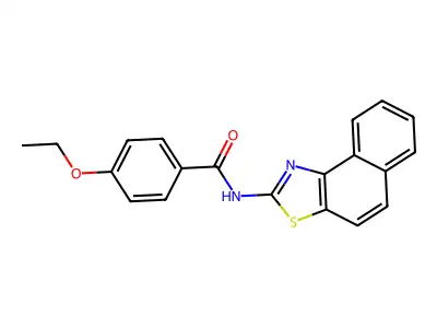 N-benzo[e][1,3]benzothiazol-2-yl-4-ethoxybenzamide structure