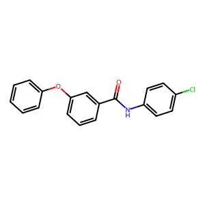 N-(4-chlorophenyl)-3-phenoxybenzamide structure