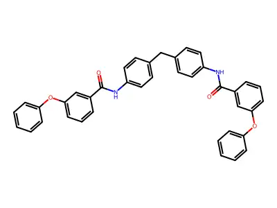 3-Phenoxy-N-(4-{[4-(3-phenoxybenzamido)phenyl]methyl}phenyl)benzamide structure