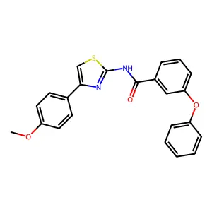N-[4-(4-methoxyphenyl)-1,3-thiazol-2-yl]-3-phenoxybenzamide structure