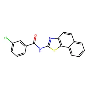 (Z)-3-chloro-N-(naphtho[2,1-d]thiazol-2(3H)-ylidene)benzamide structure