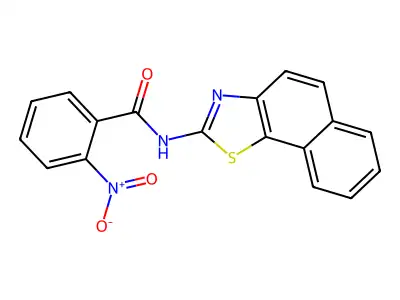 (Z)-N-(naphtho[2,1-d]thiazol-2(3H)-ylidene)-2-nitrobenzamide structure