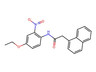 N-(4-ethoxy-2-nitrophenyl)-2-(naphthalen-1-yl)acetamide structure