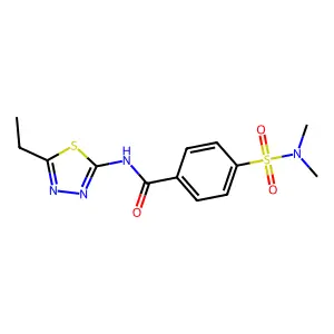 4-(dimethylsulfamoyl)-N-(5-ethyl-1,3,4-thiadiazol-2-yl)benzamide structure