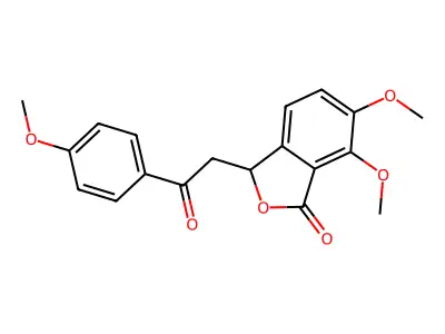 6,7-dimethoxy-3-(2-(4-methoxyphenyl)-2-oxoethyl)isobenzofuran-1(3H)-one structure