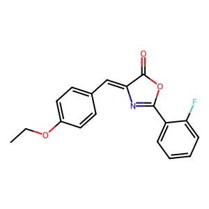 (4Z)-4-[(4-ethoxyphenyl)methylidene]-2-(2-fluorophenyl)-1,3-oxazol-5-one structure