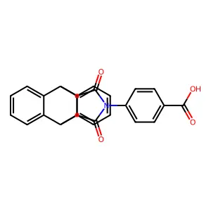 N-(4-Carboxyphenyl)-9,10-dihydro-9,10-ethanoanthracene-11,12-dicarboximide structure