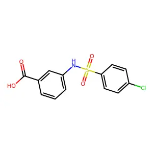 3-(4-Chlorobenzenesulfonamido)benzoic acid structure