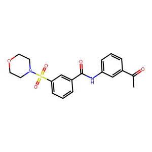 N-(3-Acetyl-phenyl)-3-(morpholine-4-sulfonyl)-benzamide structure