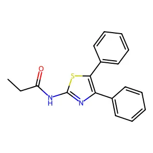 N-(4,5-diphenyl-1,3-thiazol-2-yl)propanamide structure