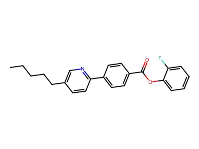 2-Fluorophenyl 4-(5-pentylpyridin-2-yl)benzoate structure