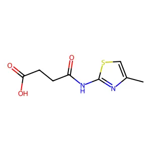 3-[(4-Methyl-1,3-thiazol-2-yl)carbamoyl]propanoic acid structure