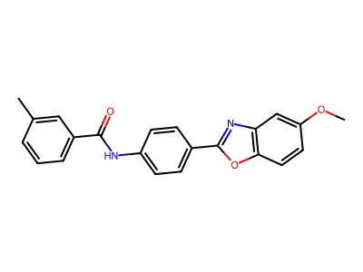 N-(4-(5-Methoxybenzo[D]oxazol-2-YL)phenyl)-3-methylbenzamide structure