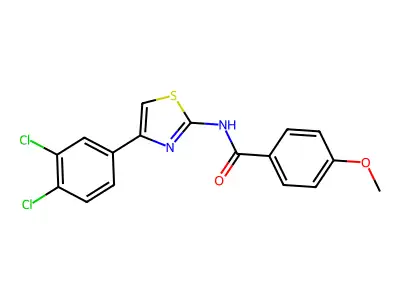 N-[4-(3,4-dichlorophenyl)-1,3-thiazol-2-yl]-4-methoxybenzamide structure