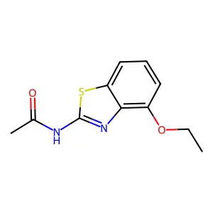 N-(4-ethoxy-1,3-benzothiazol-2-yl)acetamide structure