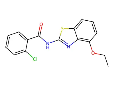 2-chloro-N-(4-ethoxy-1,3-benzothiazol-2-yl)benzamide structure