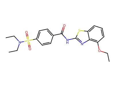 4-(diethylsulfamoyl)-N-(4-ethoxy-1,3-benzothiazol-2-yl)benzamide structure
