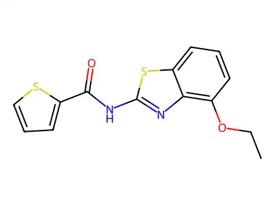 N-(4-ethoxy-1,3-benzothiazol-2-yl)thiophene-2-carboxamide structure