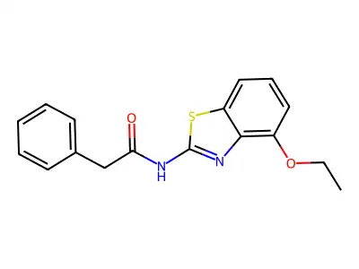 N-(4-ethoxy-1,3-benzothiazol-2-yl)-2-phenylacetamide structure