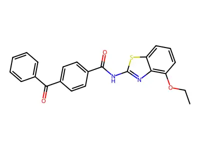 4-benzoyl-N-(4-ethoxy-1,3-benzothiazol-2-yl)benzamide structure