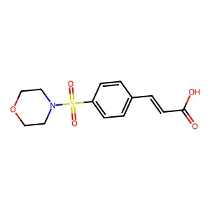 3-(4-(Morpholinosulfonyl)phenyl)acrylic acid structure