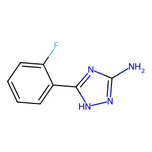 5-(2-fluorophenyl)-4H-1,2,4-triazol-3-amine structure