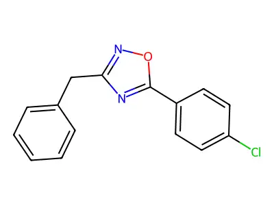 3-Benzyl-5-(4-chlorophenyl)-1,2,4-oxadiazole structure