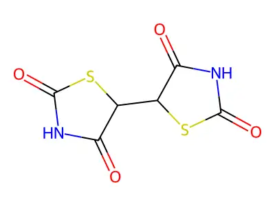 5-(2,4-Dioxo-1,3-thiazolidin-5-yl)-1,3-thiazolidine-2,4-dione structure