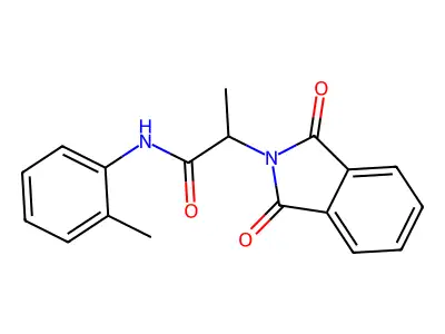2-(1,3-Dioxo-1,3-dihydro-isoindol-2-yl)-N-o-tolyl-propionamide structure