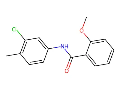 N-(3-chloro-4-methylphenyl)-2-methoxybenzamide structure