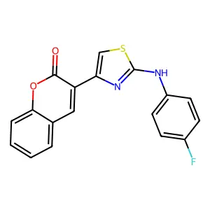 3-{2-[(4-Fluorophenyl)amino]-1,3-thiazol-4-yl}-2h-chromen-2-one structure