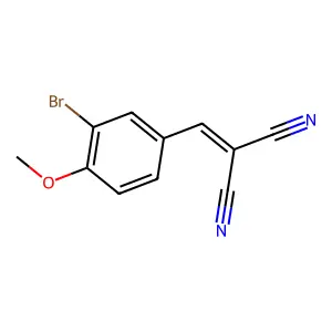 2-[(3-Bromo-4-methoxyphenyl)methylidene]propanedinitrile structure