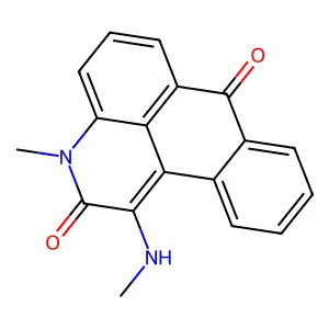 3-methyl-1-(methylamino)-2H-naphtho[1,2,3-de]quinoline-2,7(3H)-dione structure